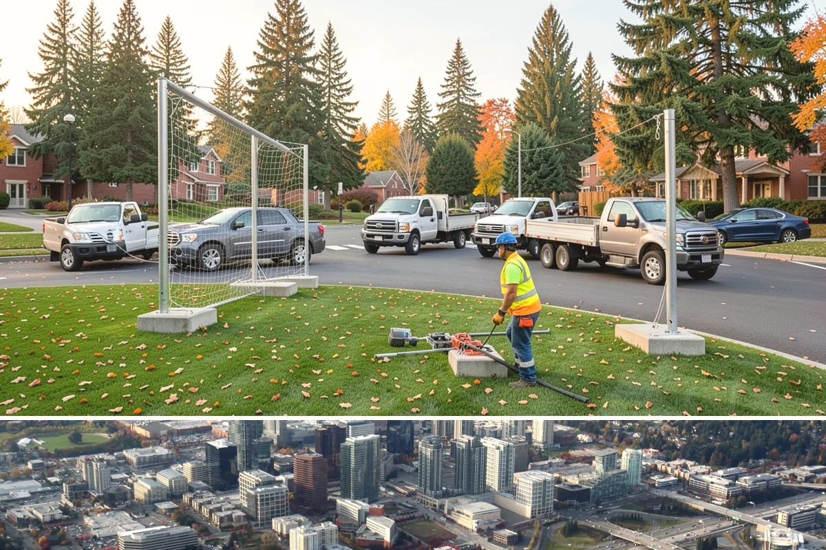 Park Restroom Cleaning in Bellevue, King County, WA - Frequency increases through the busy summer months when park restroom use is highest.