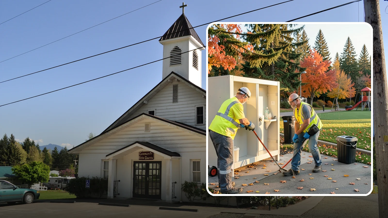 Park Restroom Cleaning in Concrete, Skagit County, WA - Sanitary cleaning and restocking of park restrooms that protects public health and reduces complaints.