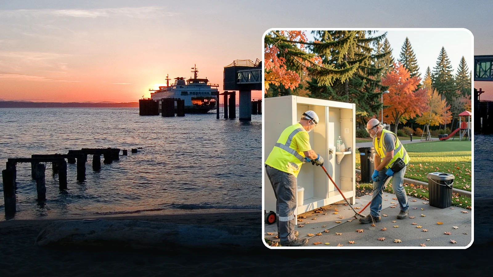 Park Restroom Cleaning in Edmonds, Snohomish County, WA - Sanitary cleaning and restocking of park restrooms that protects public health and reduces complaints.