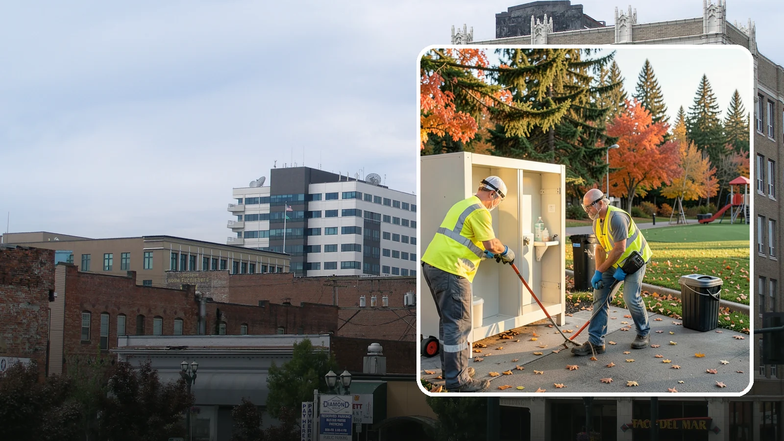 Park Restroom Cleaning in Everett, Snohomish County, WA - Sanitary cleaning and restocking of park restrooms that protects public health and reduces complaints.