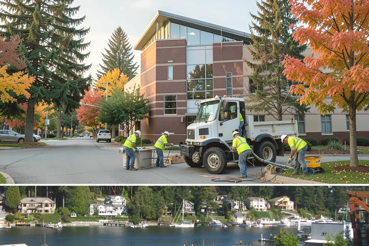 Park Restroom Cleaning in Gig Harbor, Pierce County, WA - Frequency increases through the busy summer months when park restroom use is highest.