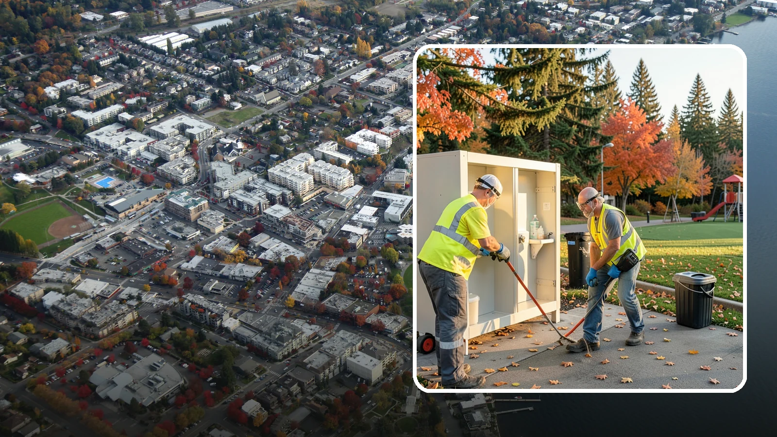 Park Restroom Cleaning in Kirkland, King County, WA - Sanitary cleaning and restocking of park restrooms that protects public health and reduces complaints.