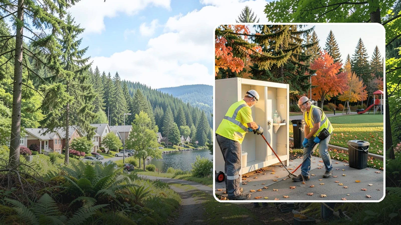 Park Restroom Cleaning in Lake Forest Park, King County, WA - Sanitary cleaning and restocking of park restrooms that protects public health and reduces complaints.