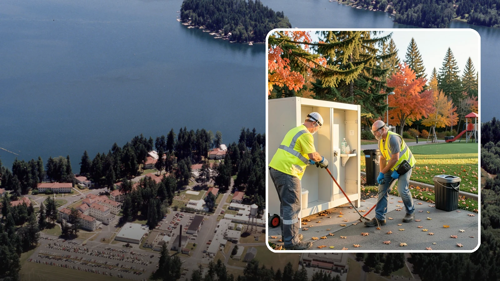 Park Restroom Cleaning in Lakewood, Pierce County, WA - Sanitary cleaning and restocking of park restrooms that protects public health and reduces complaints.