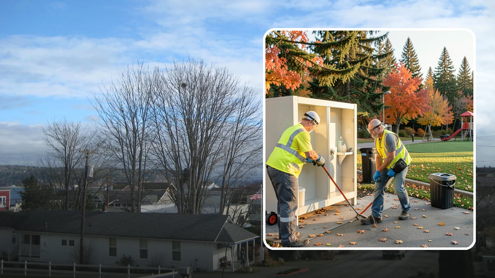 Park Restroom Cleaning in Langley, Island County, WA - Sanitary cleaning and restocking of park restrooms that protects public health and reduces complaints.