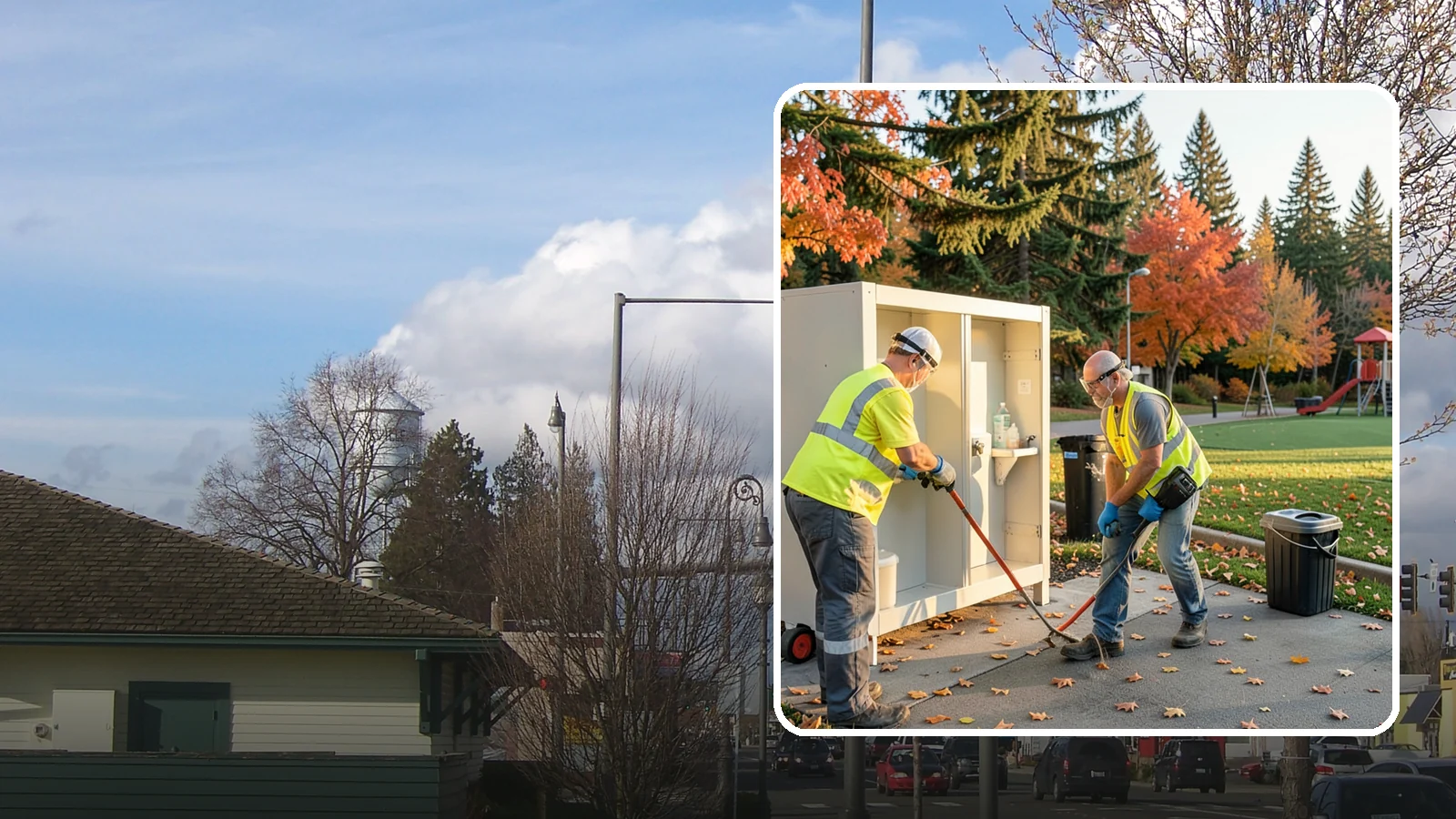 Park Restroom Cleaning in Marysville, Snohomish County, WA - Sanitary cleaning and restocking of park restrooms that protects public health and reduces complaints.