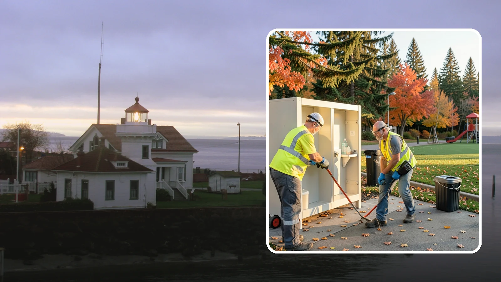 Park Restroom Cleaning in Mukilteo, Snohomish County, WA - Sanitary cleaning and restocking of park restrooms that protects public health and reduces complaints.