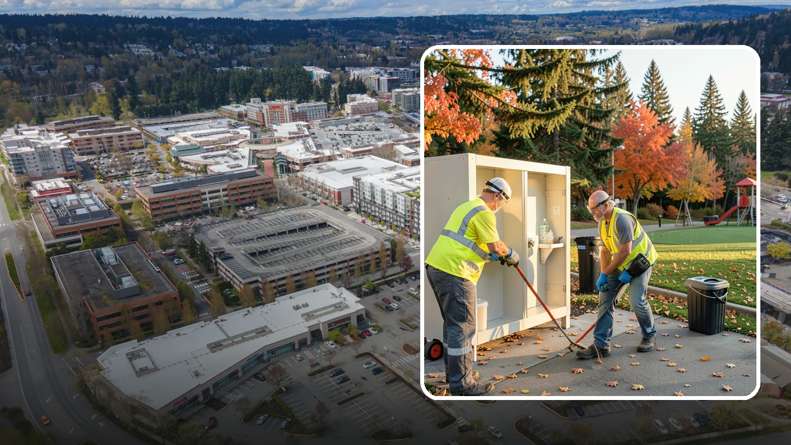 Park Restroom Cleaning in Redmond, King County, WA - Sanitary cleaning and restocking of park restrooms that protects public health and reduces complaints.