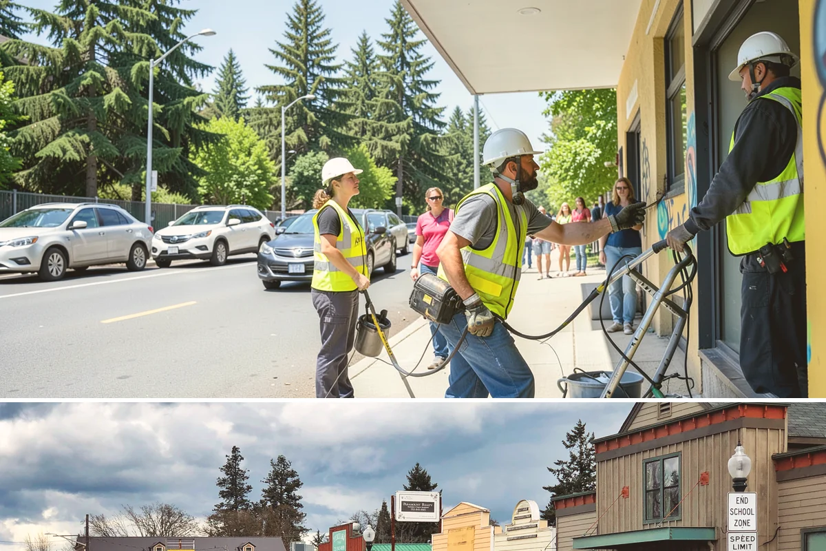 Park Restroom Cleaning in Roy, Pierce County, WA - Frequency increases through the busy summer months when park restroom use is highest.