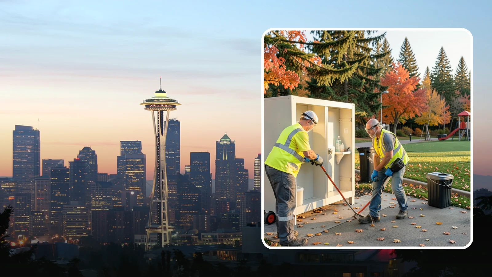 Park Restroom Cleaning in Seattle, King County, WA - Sanitary cleaning and restocking of park restrooms that protects public health and reduces complaints.