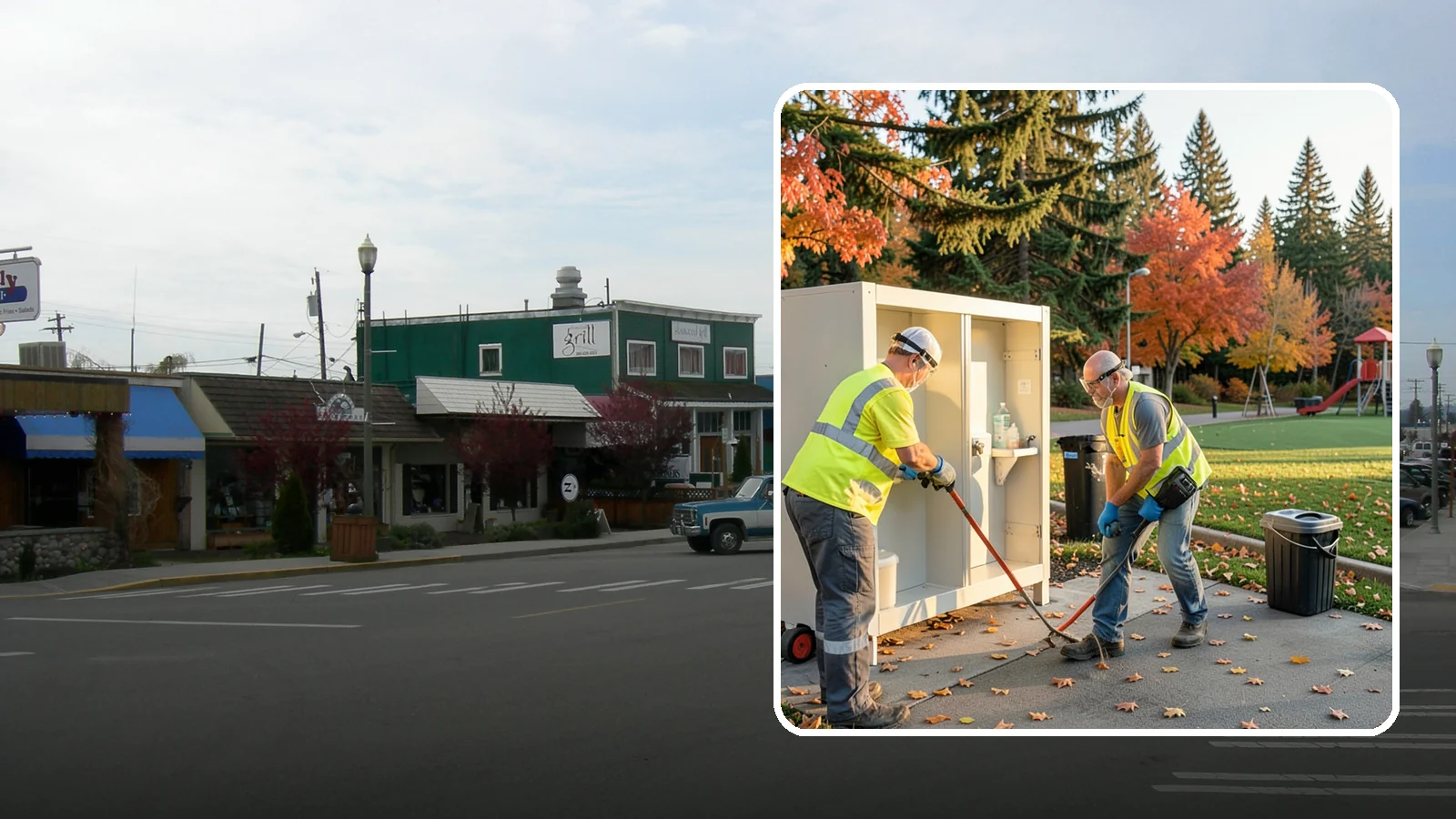 Park Restroom Cleaning in Stanwood, Snohomish County, WA - Sanitary cleaning and restocking of park restrooms that protects public health and reduces complaints.