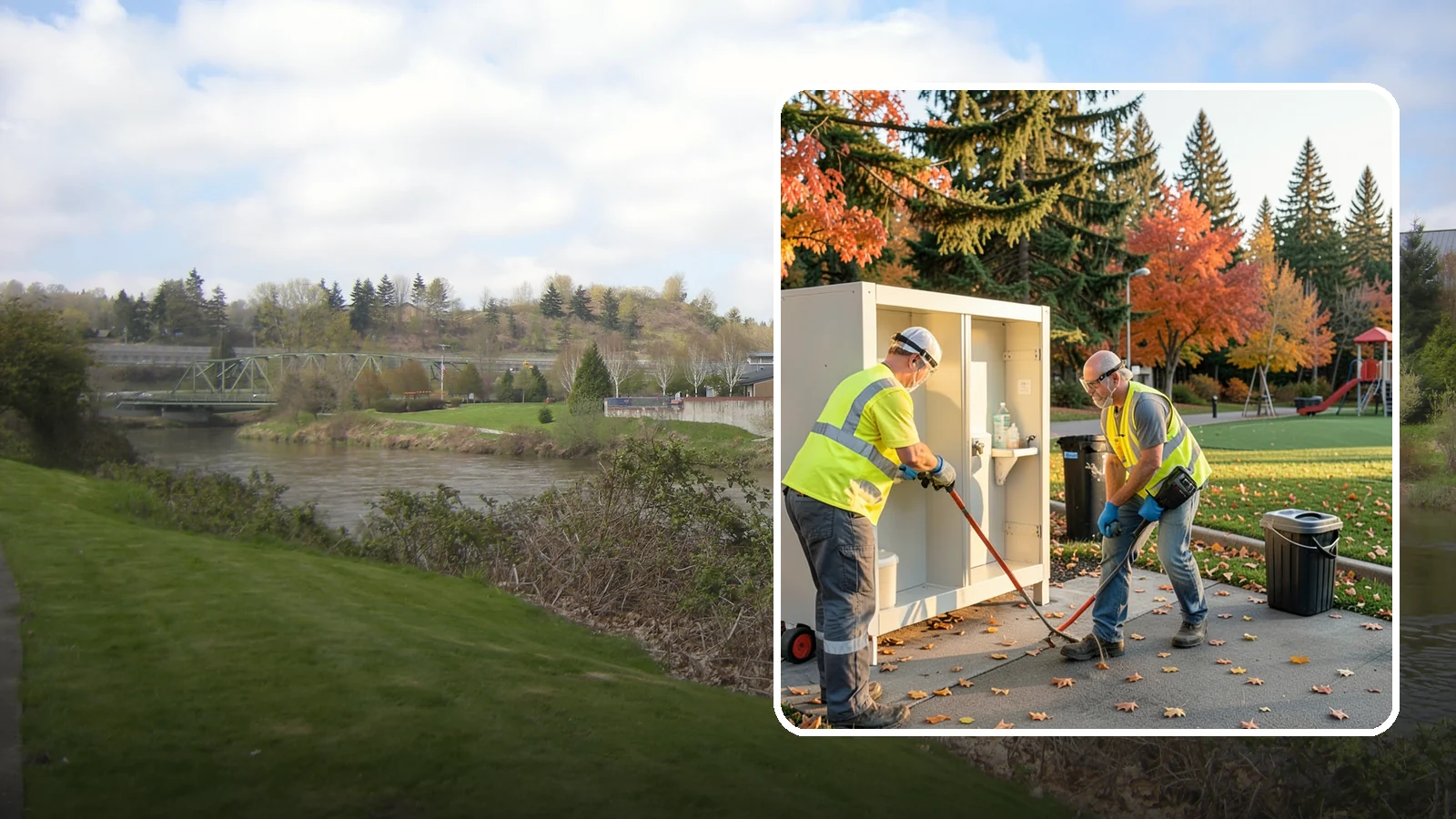 Park Restroom Cleaning in Tukwila, King County, WA - Sanitary cleaning and restocking of park restrooms that protects public health and reduces complaints.