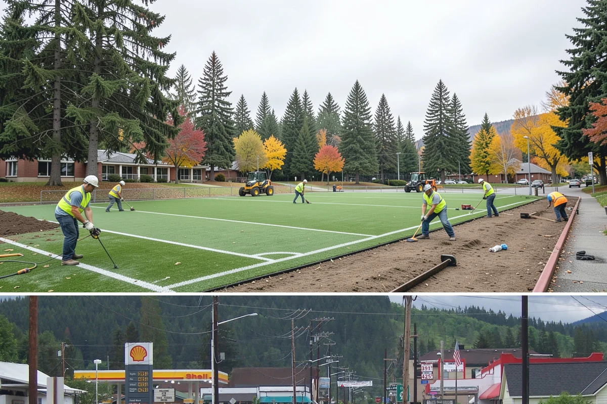 Park Signage in Granite Falls, Snohomish County, WA - Fabrication runs year-round, and installation is commonly timed for the spring shoulder season so new signage is in place ahead...