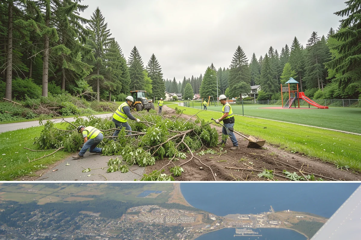 Park Signage in Oak Harbor, Island County, WA - Fabrication runs year-round, and installation is commonly timed for the spring shoulder season so new signage is in place ahead...