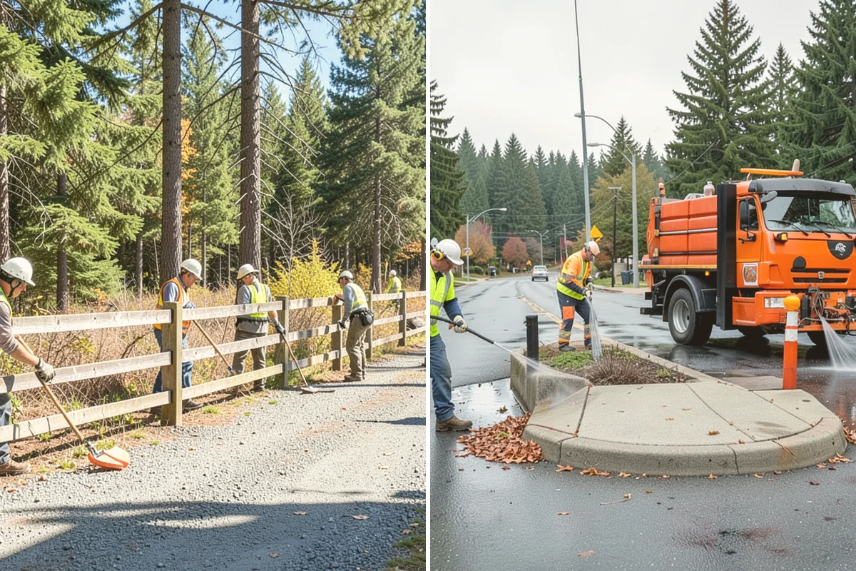 Park Tree Maintenance in Bellevue, King County, WA - Site walk and condition rating of park tree population