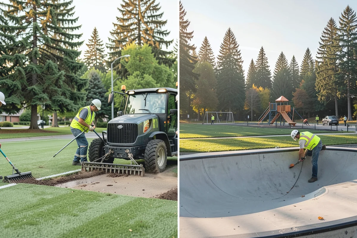 Park Tree Maintenance in Buckley, Pierce County, WA - Site walk and condition rating of park tree population