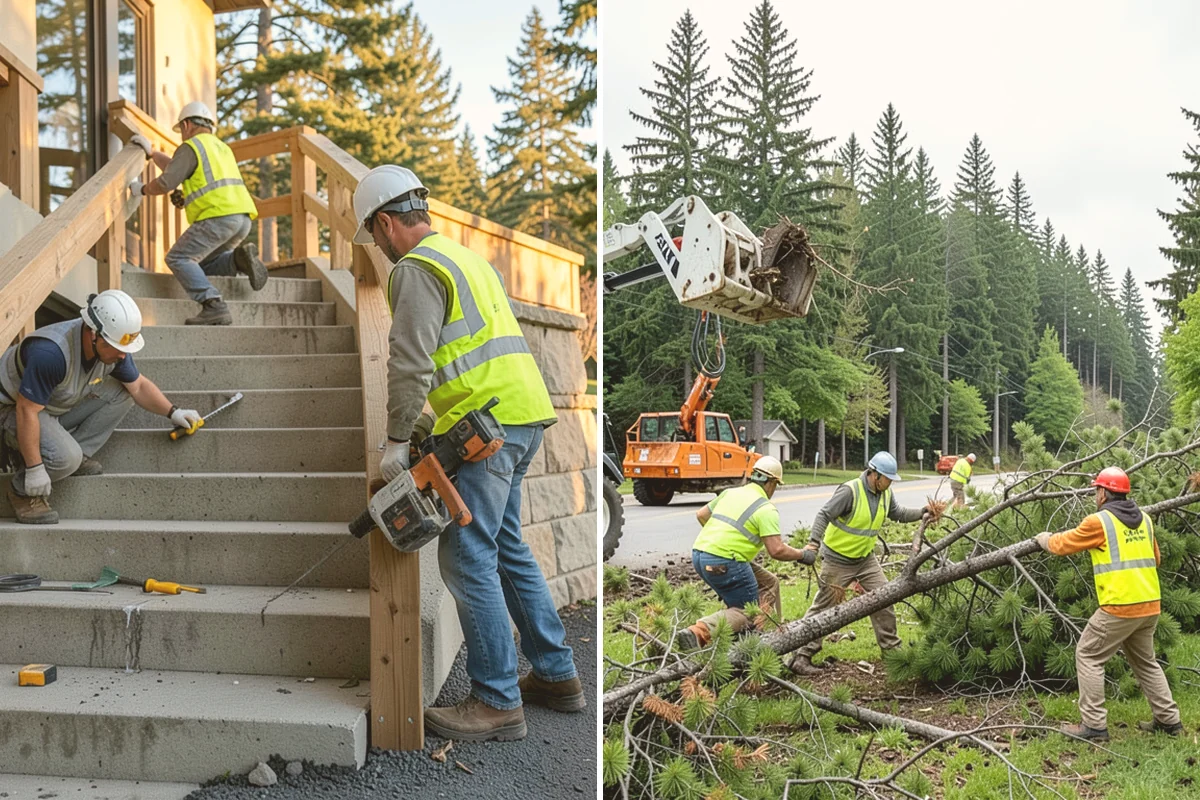 Park Tree Maintenance in Eatonville, Pierce County, WA - Site walk and condition rating of park tree population