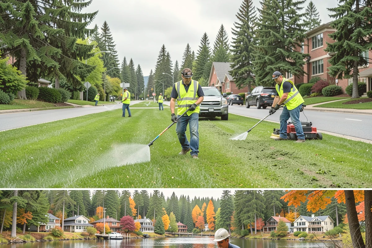 Park Tree Maintenance in La Conner, Skagit County, WA - Young-tree training and clearance pruning are best performed in the dormant season, while summer health monitoring and light...