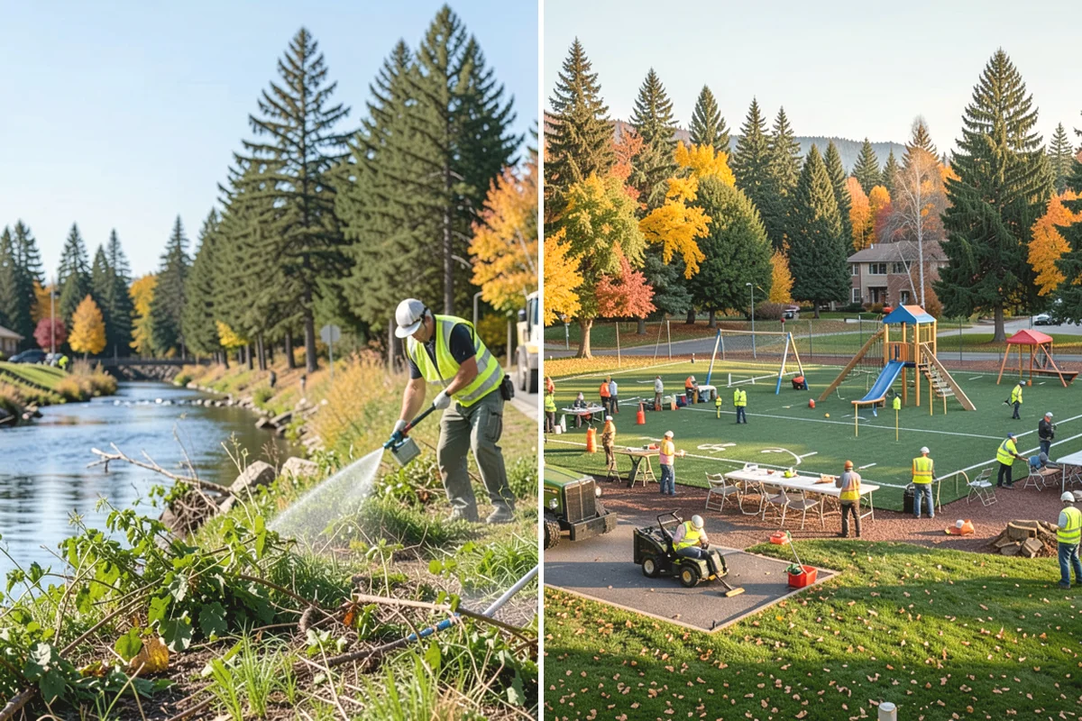 Park Tree Maintenance in Lake Stevens, Snohomish County, WA - Site walk and condition rating of park tree population