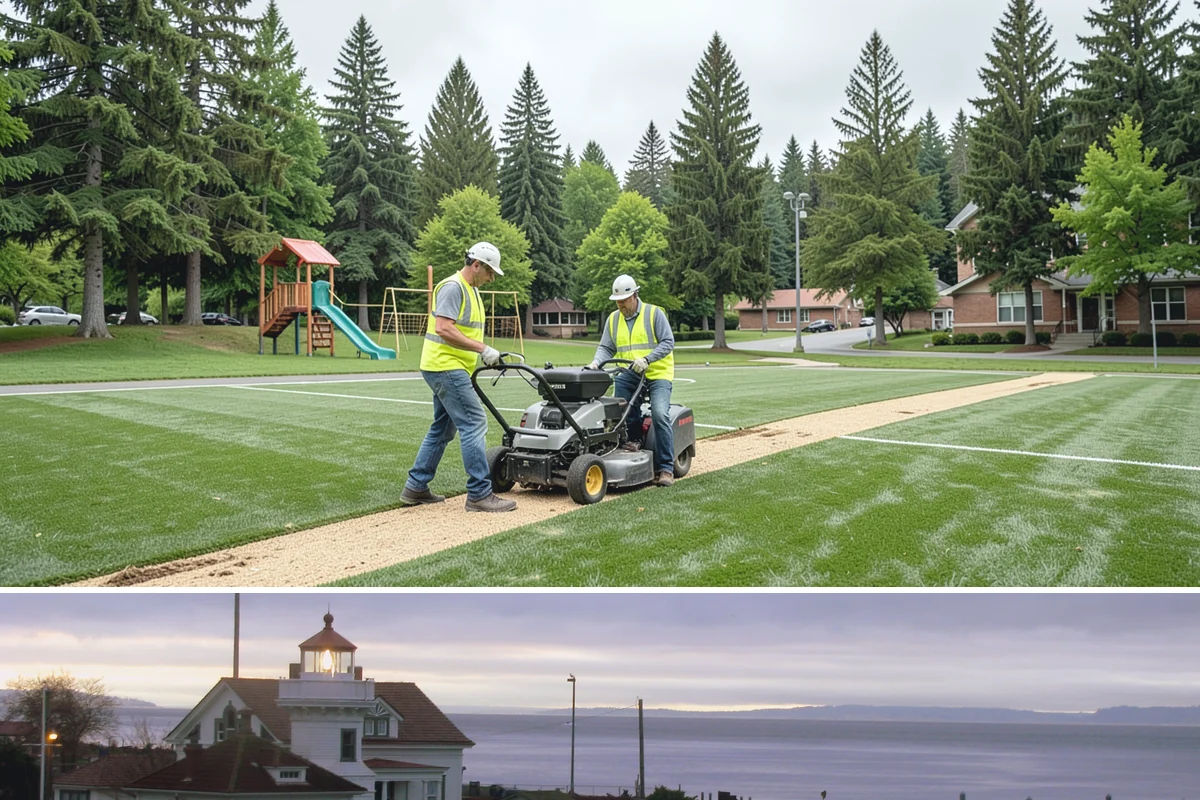 Park Tree Maintenance in Mukilteo, Snohomish County, WA - Young-tree training and clearance pruning are best performed in the dormant season, while summer health monitoring and light...
