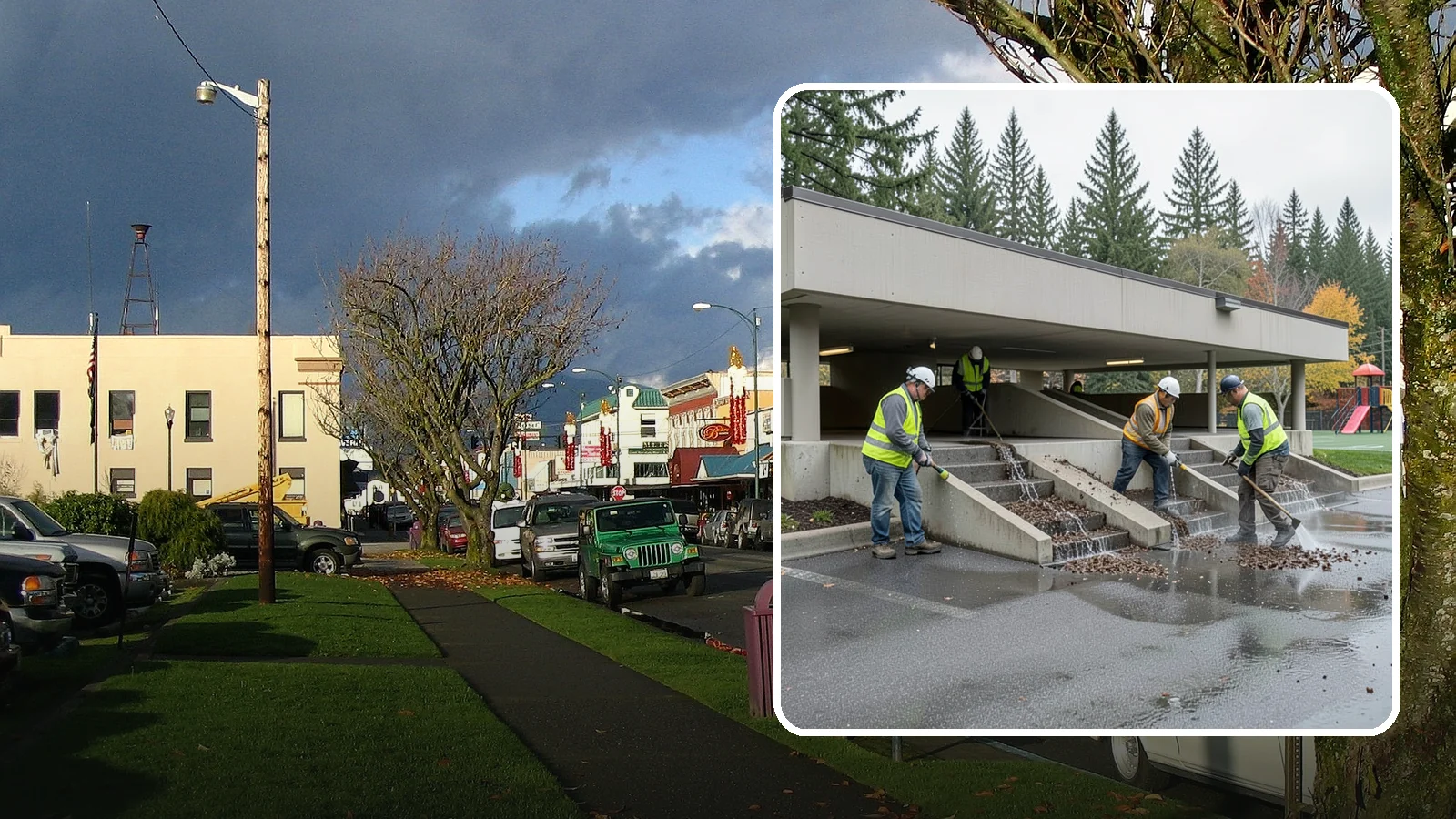 Parking Garage Cleaning in Arlington, Snohomish County, WA - Clean multi-level public parking structures, including decks, stairwells, and drains, on a managed schedule.