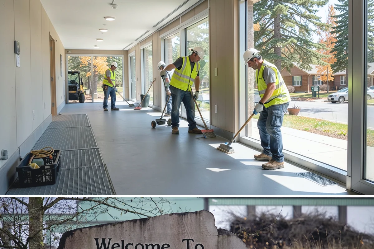 Parking Garage Cleaning in Buckley, Pierce County, WA - Interior garage cleaning can proceed in any season, though scheduling drier months eases wash-water management and level phasing.