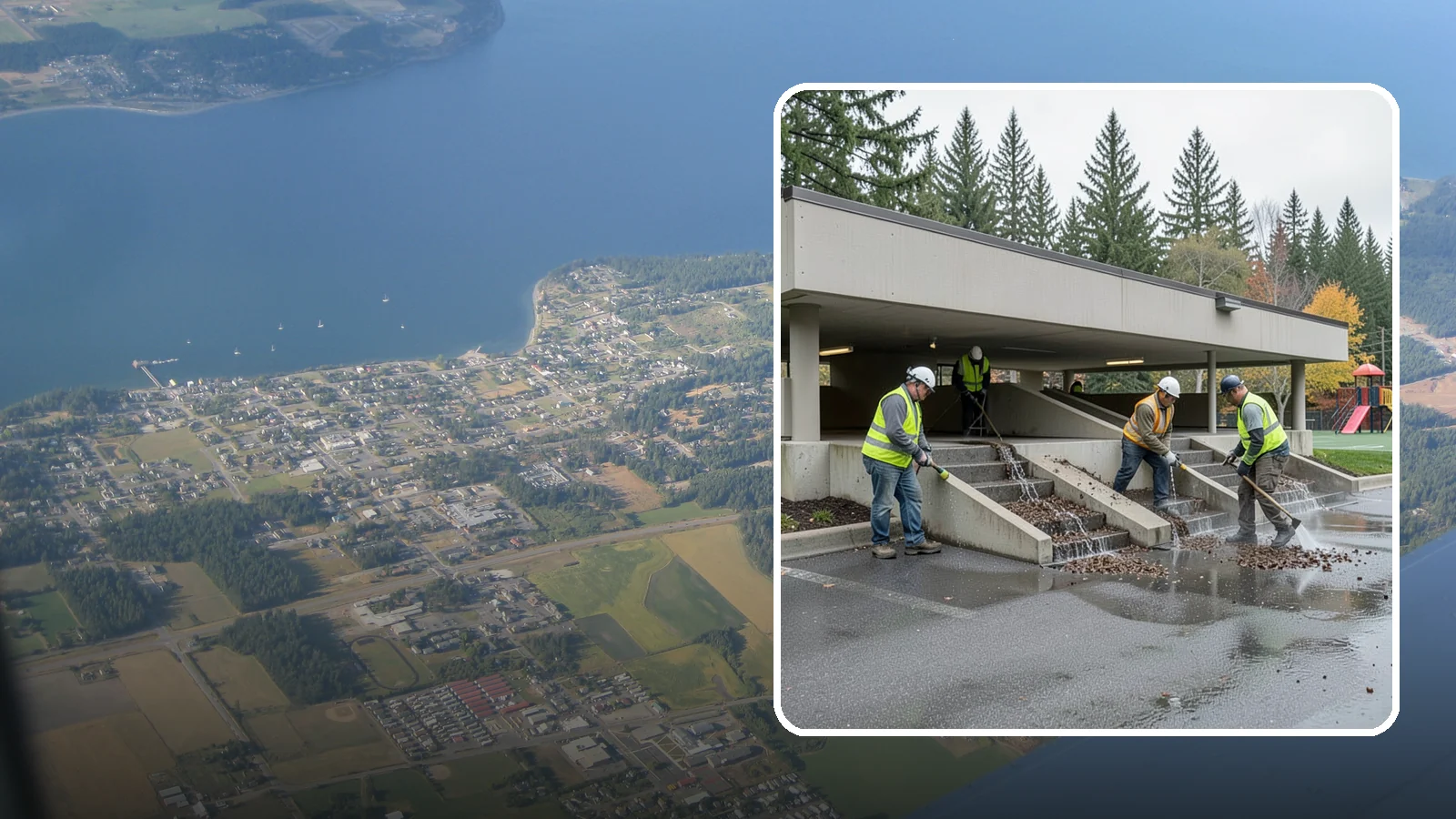 Parking Garage Cleaning in Coupeville, Island County, WA - Clean multi-level public parking structures, including decks, stairwells, and drains, on a managed schedule.