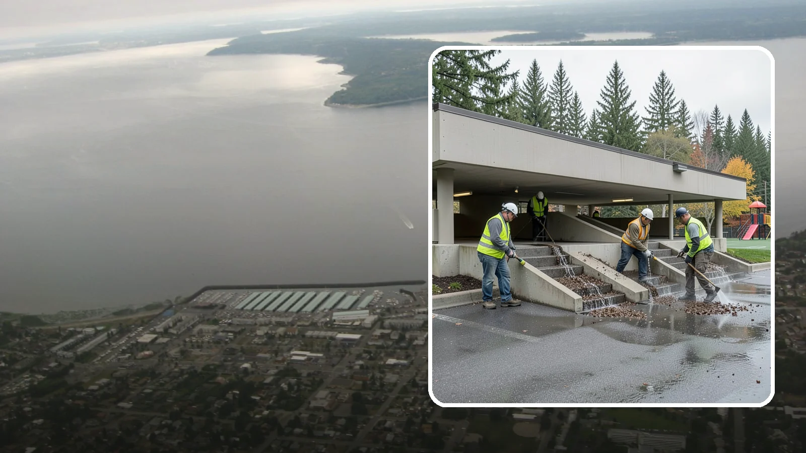 Parking Garage Cleaning in Des Moines, King County, WA - Clean multi-level public parking structures, including decks, stairwells, and drains, on a managed schedule.