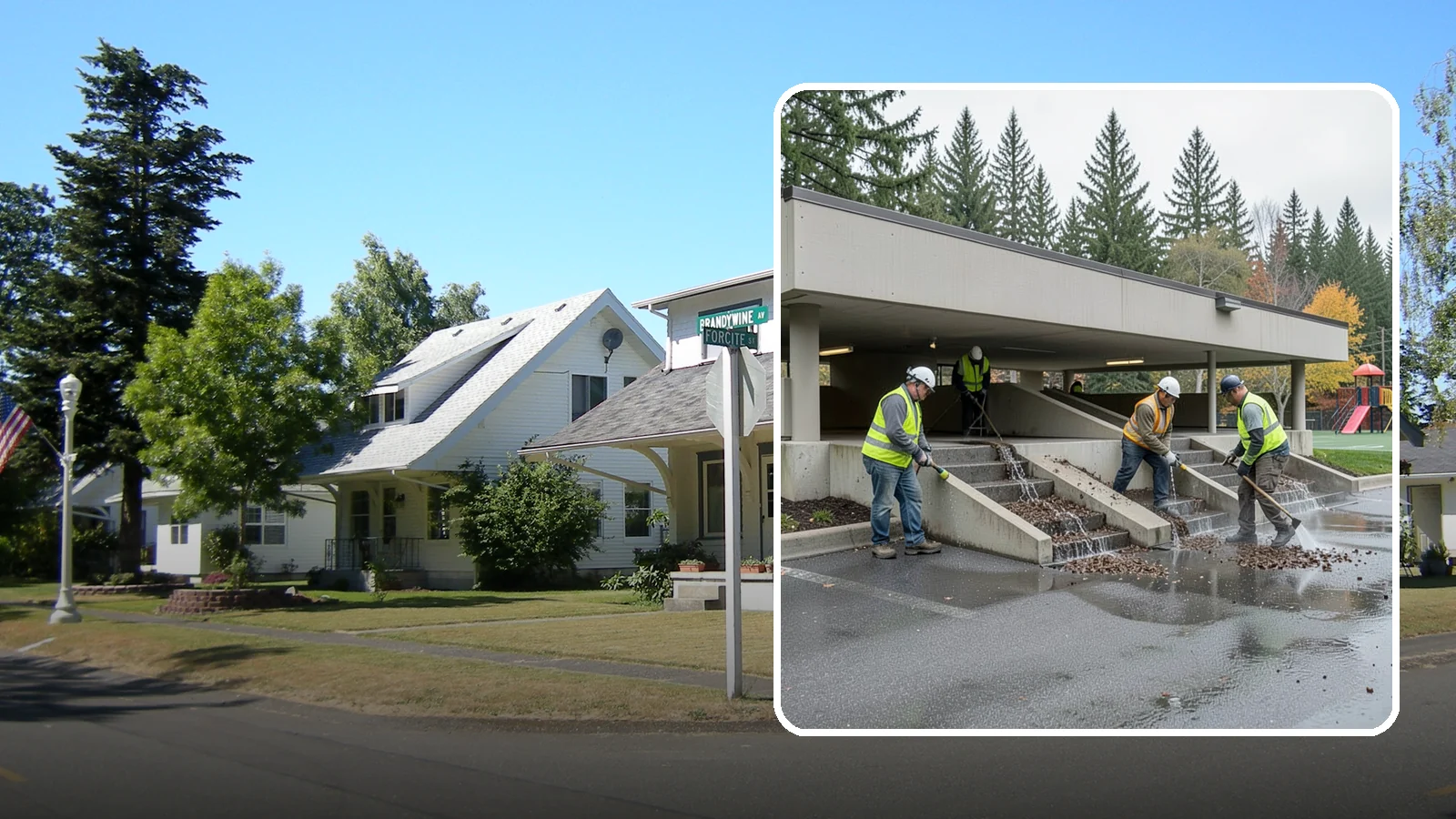 Parking Garage Cleaning in DuPont, Pierce County, WA - Clean multi-level public parking structures, including decks, stairwells, and drains, on a managed schedule.