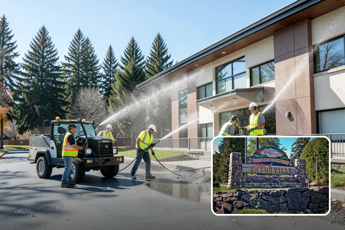 Parking Garage Cleaning in Eatonville, Pierce County, WA - Systematically cleans decks, ramps, stairwells, and lobbies