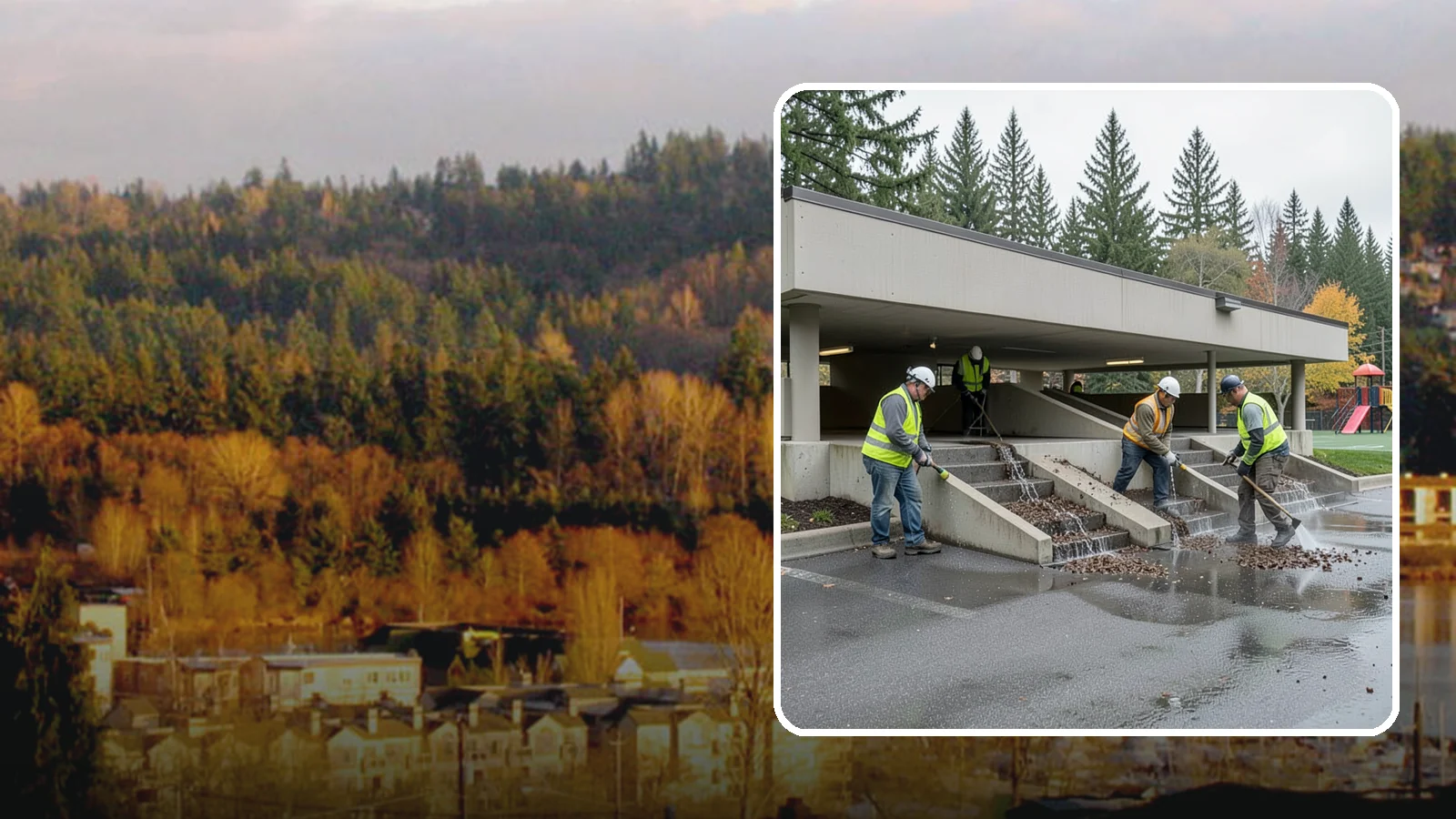 Parking Garage Cleaning in Kenmore, King County, WA - Clean multi-level public parking structures, including decks, stairwells, and drains, on a managed schedule.