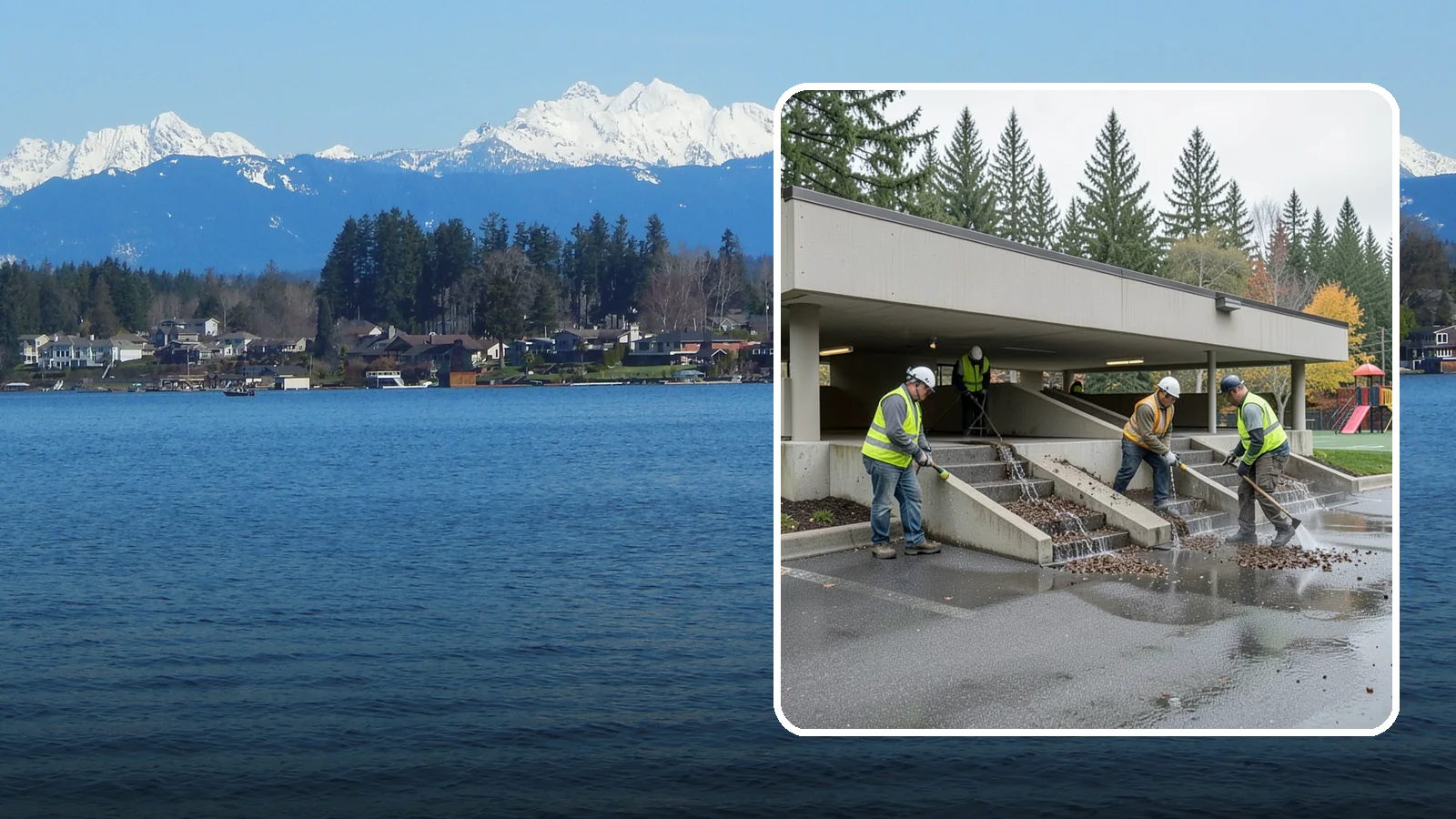 Parking Garage Cleaning in Lake Stevens, Snohomish County, WA - Clean multi-level public parking structures, including decks, stairwells, and drains, on a managed schedule.