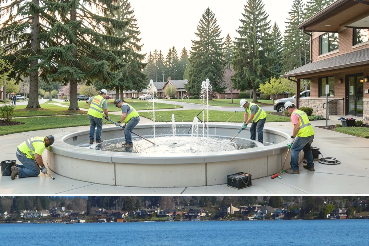 Parking Garage Cleaning in Lake Stevens, Snohomish County, WA - Interior garage cleaning can proceed in any season, though scheduling drier months eases wash-water management and level phasing.