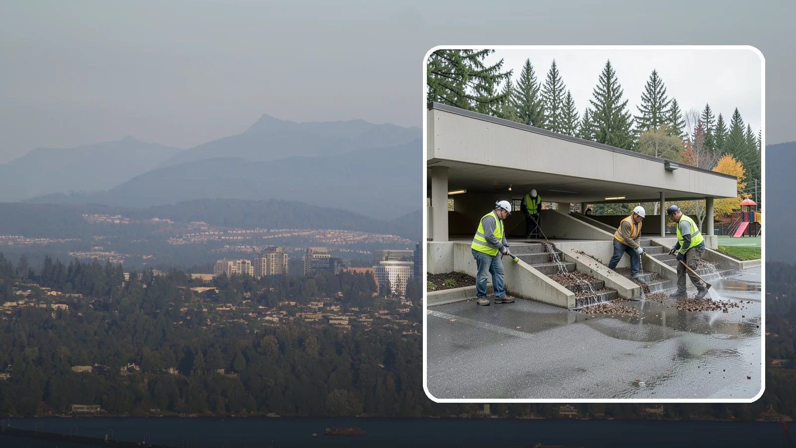 Parking Garage Cleaning in Medina, King County, WA - Clean multi-level public parking structures, including decks, stairwells, and drains, on a managed schedule.