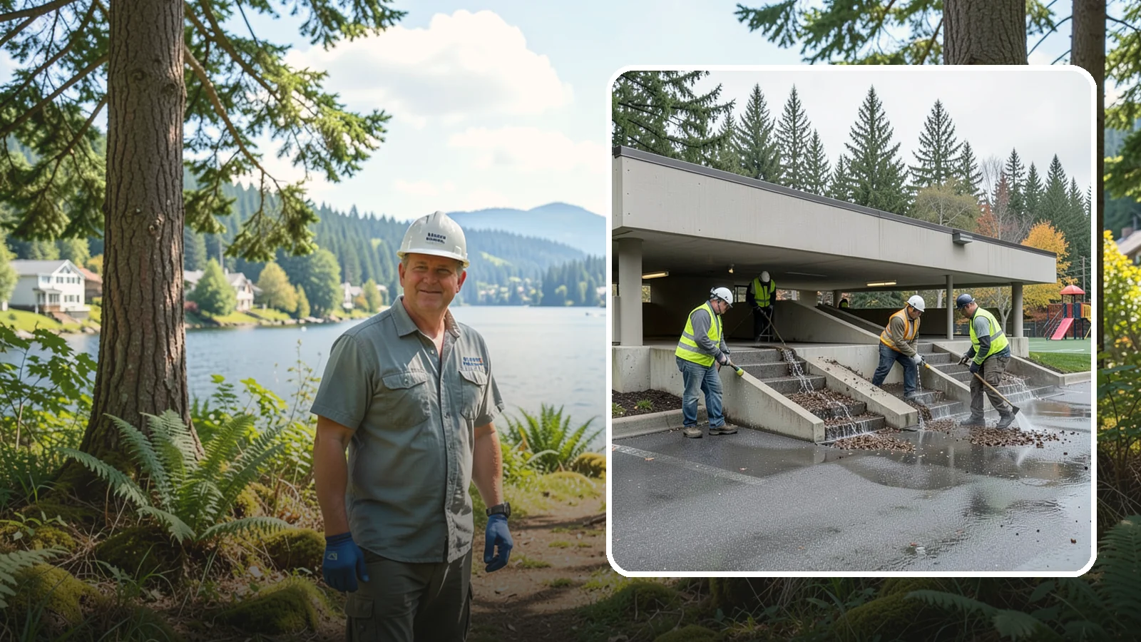 Parking Garage Cleaning in Milton, King County, WA - Clean multi-level public parking structures, including decks, stairwells, and drains, on a managed schedule.