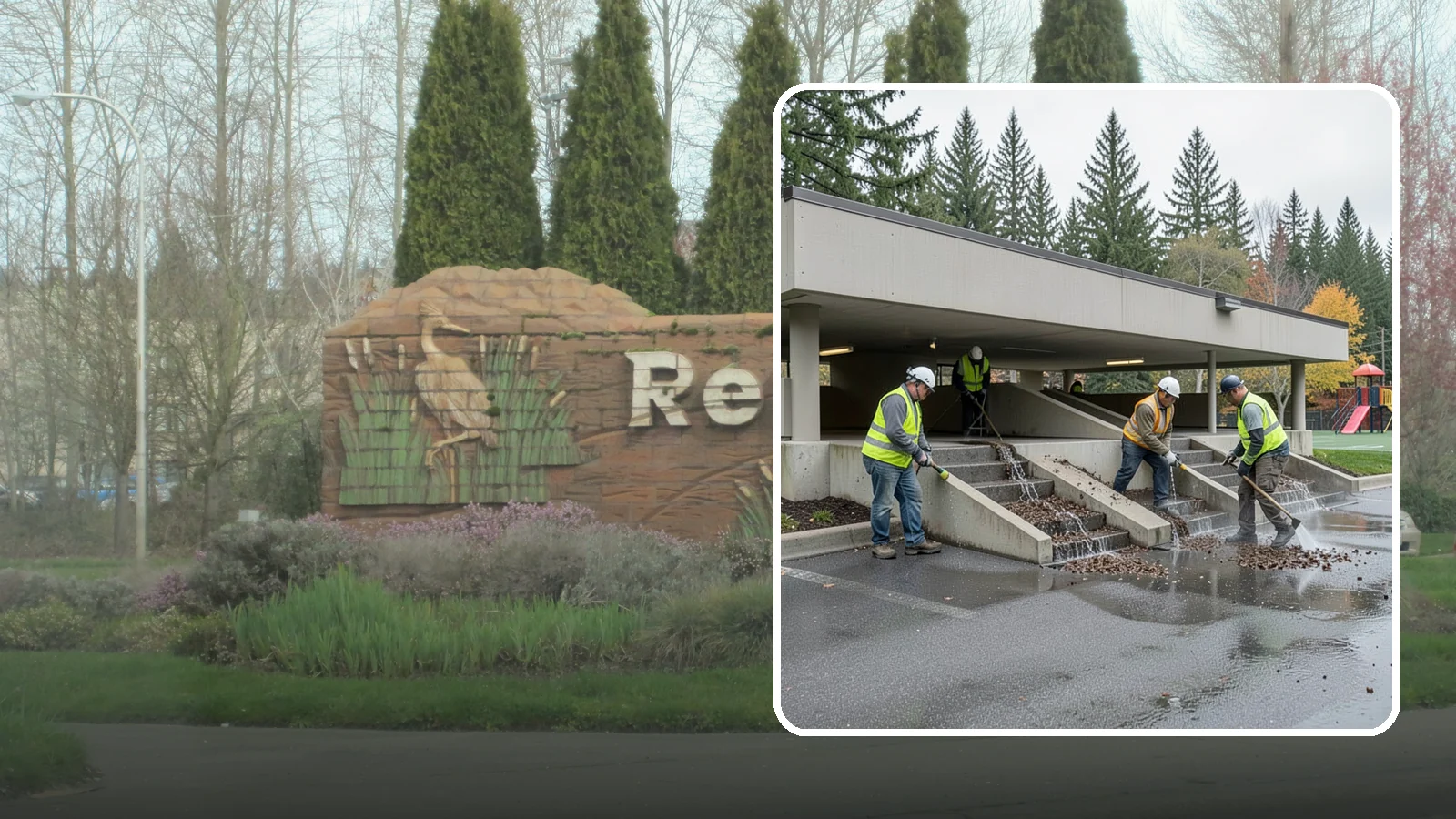 Parking Garage Cleaning in Renton, King County, WA - Clean multi-level public parking structures, including decks, stairwells, and drains, on a managed schedule.