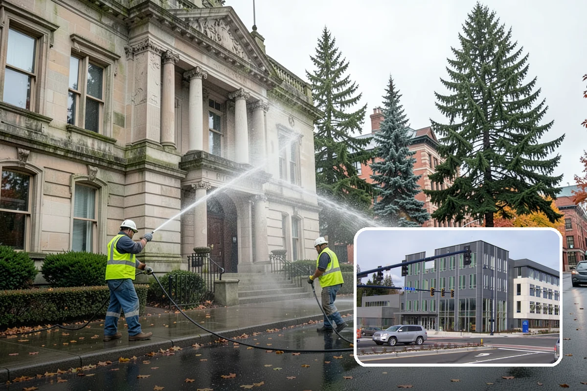 Parking Garage Cleaning in Shoreline, King County, WA - Systematically cleans decks, ramps, stairwells, and lobbies