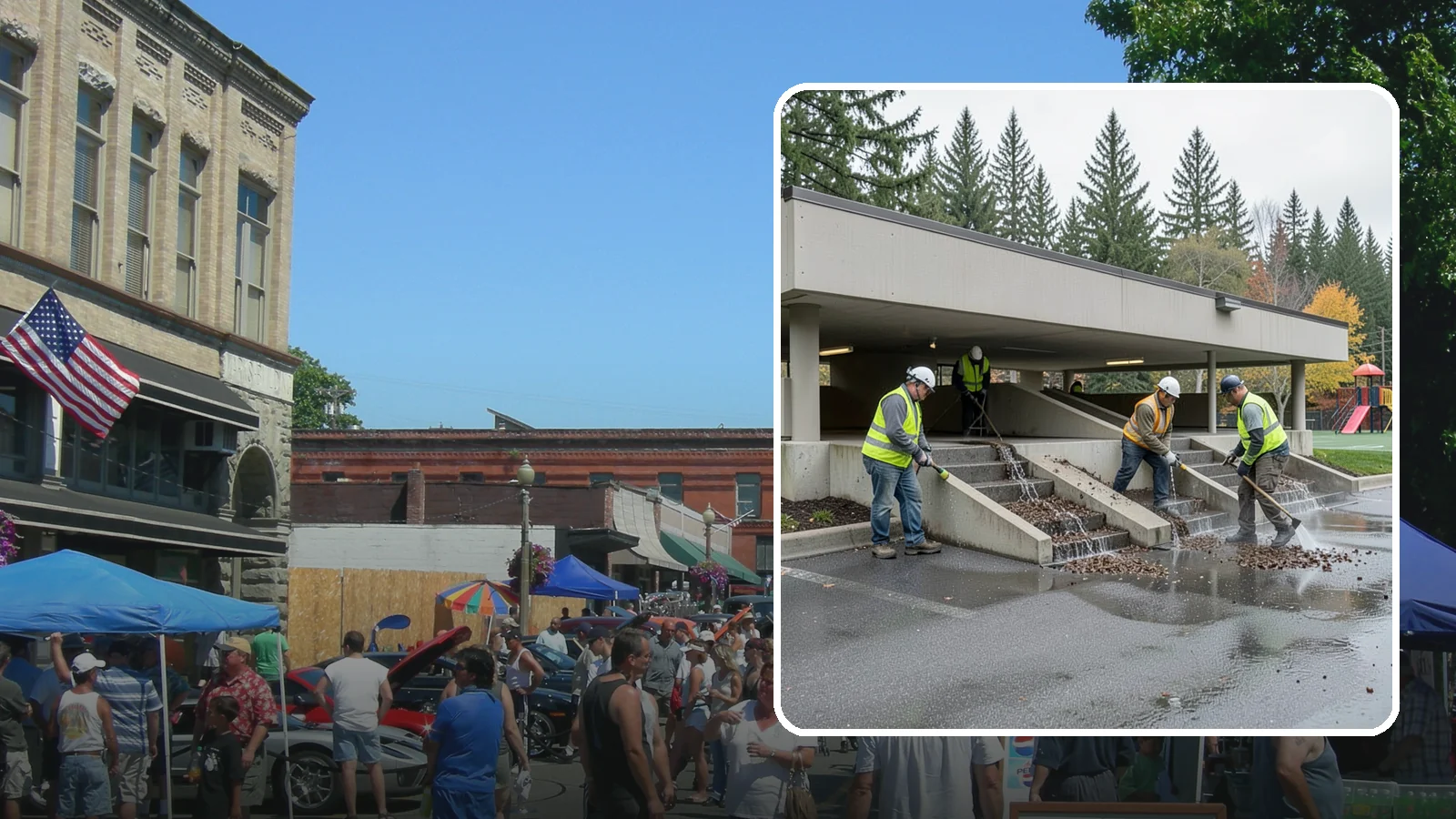Parking Garage Cleaning in Snohomish, Snohomish County, WA - Clean multi-level public parking structures, including decks, stairwells, and drains, on a managed schedule.