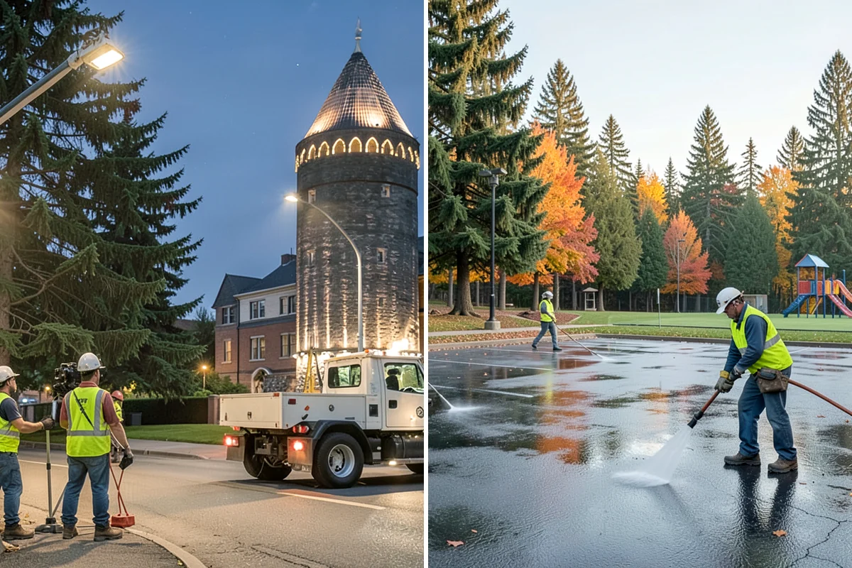 Parking Garage Cleaning in Snoqualmie, King County, WA - Assess the structure level by level with facilities staff