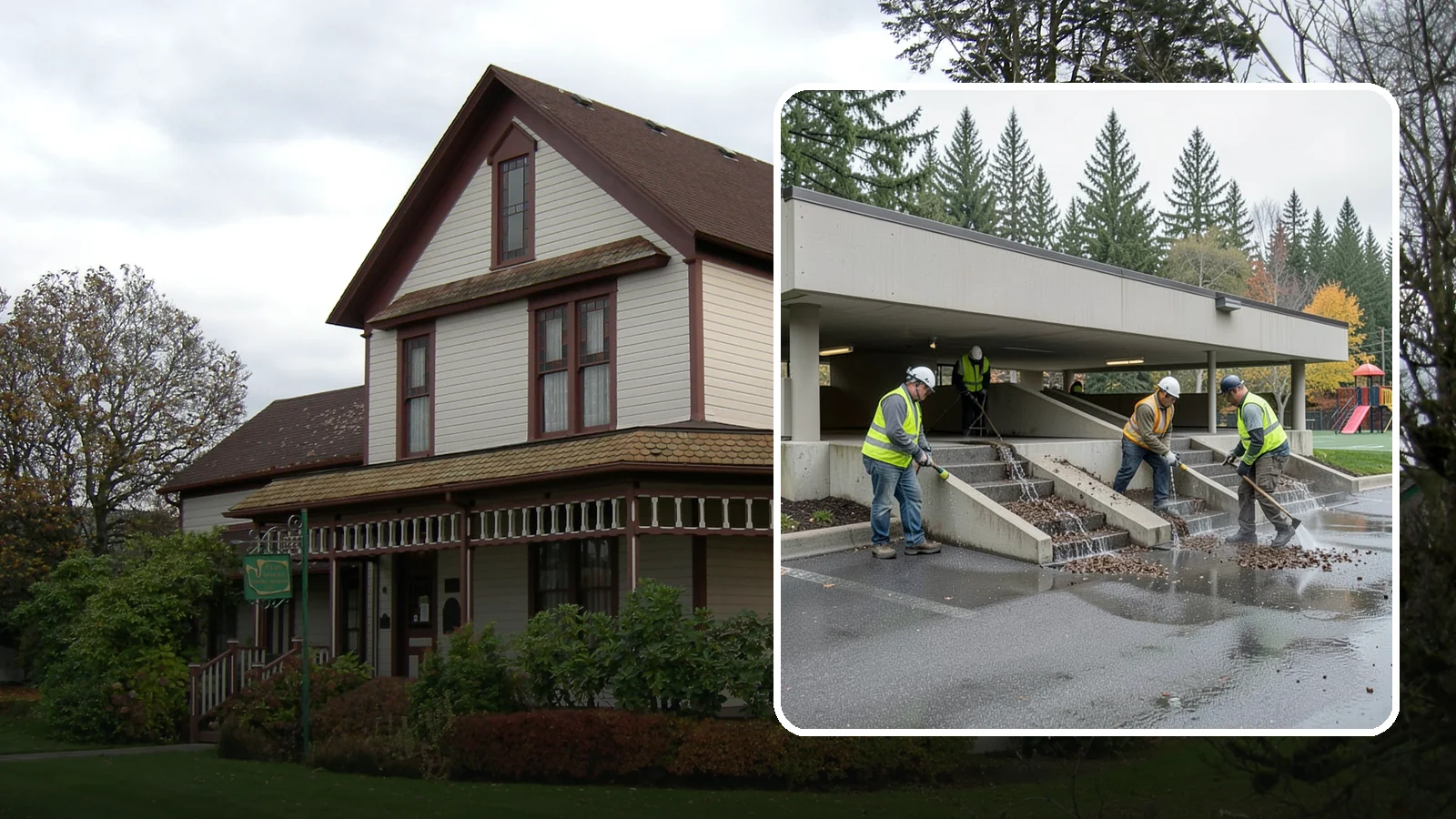 Parking Garage Cleaning in Sumner, Pierce County, WA - Clean multi-level public parking structures, including decks, stairwells, and drains, on a managed schedule.