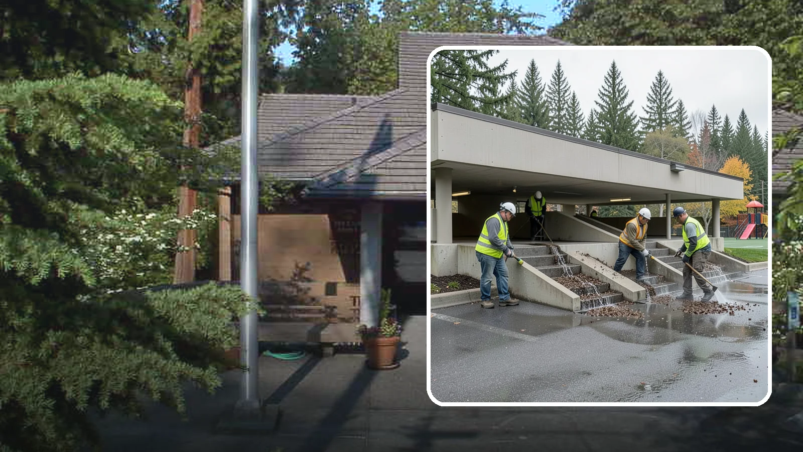 Parking Garage Cleaning in Yarrow Point, King County, WA - Clean multi-level public parking structures, including decks, stairwells, and drains, on a managed schedule.