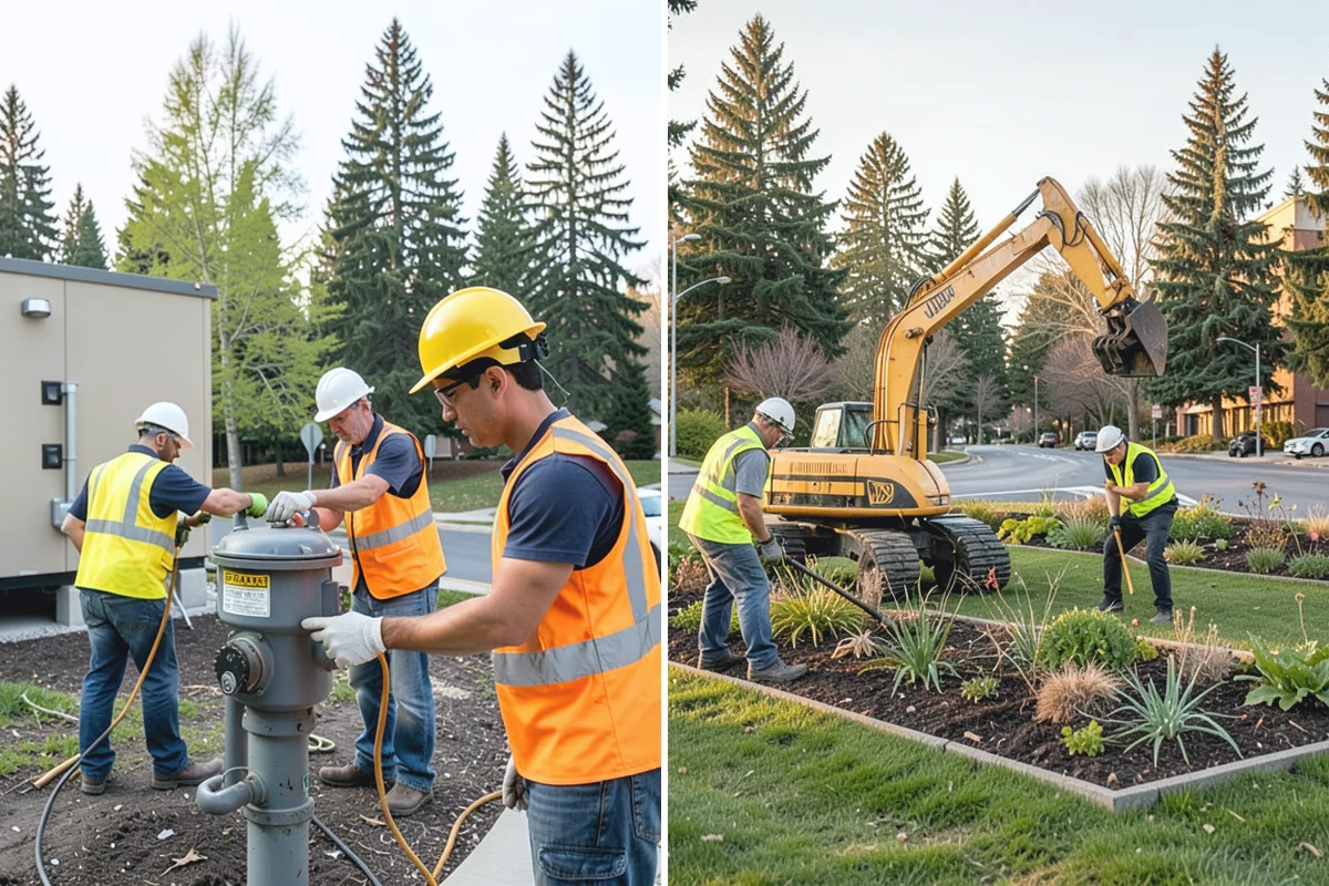 Parking Lot Cleaning in Auburn, King County, WA - Survey lot size, surface type, and staining with staff