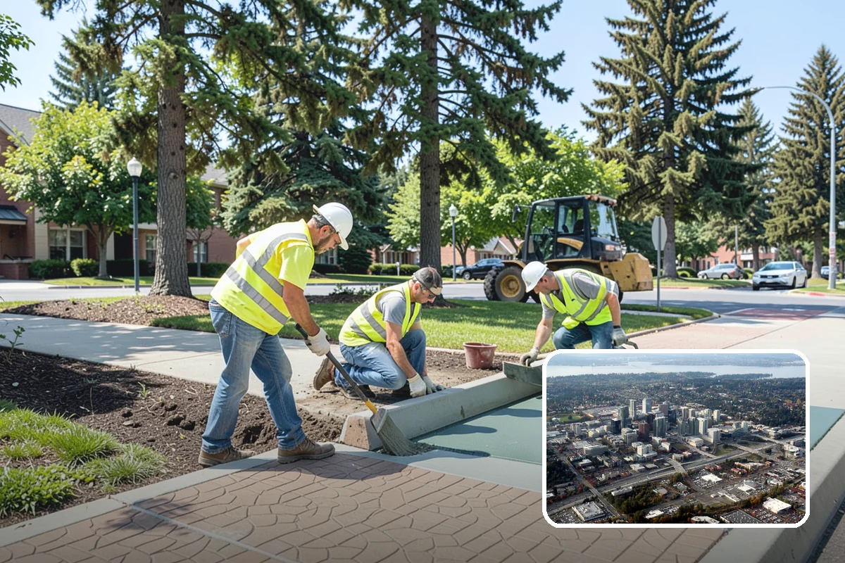Parking Lot Cleaning in Bellevue, King County, WA - Removes oil, gum, and grime that stain lot surfaces