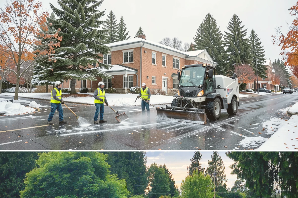 Parking Lot Cleaning in Bonney Lake, Pierce County, WA - Parking-lot cleaning is best scheduled in dry spring and summer months when surfaces dry quickly and closures can be kept short.