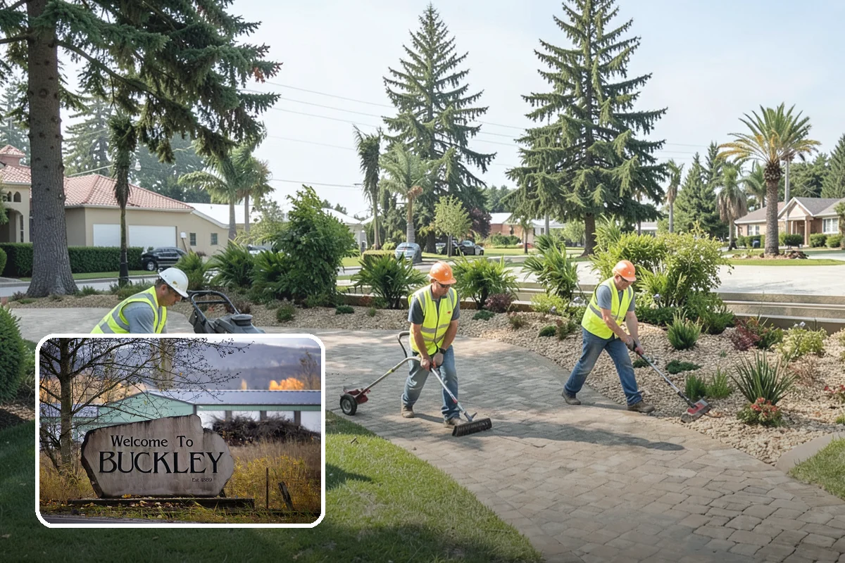 Parking Lot Cleaning in Buckley, Pierce County, WA - Removes oil, gum, and grime that stain lot surfaces