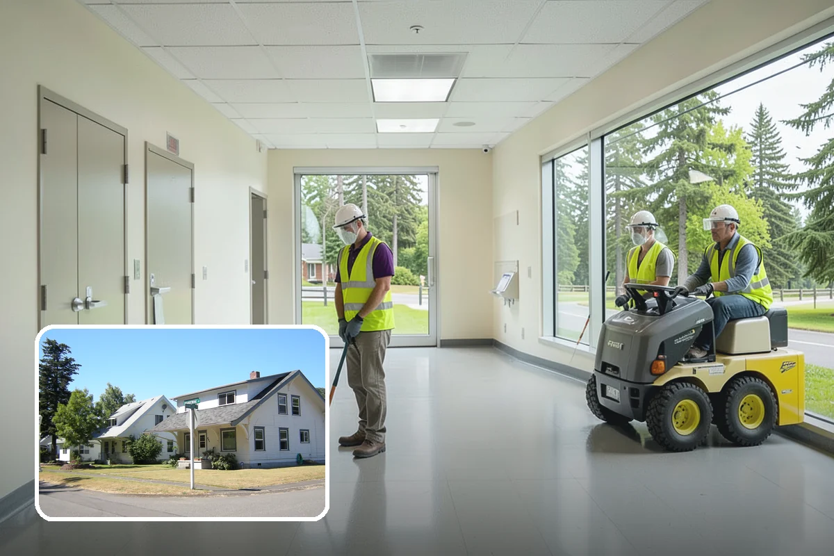 Parking Lot Cleaning in DuPont, Pierce County, WA - Removes oil, gum, and grime that stain lot surfaces