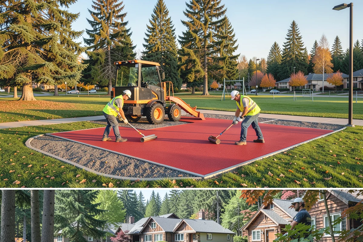 Parking Lot Cleaning in Edgewood, Pierce County, WA - Parking-lot cleaning is best scheduled in dry spring and summer months when surfaces dry quickly and closures can be kept short.