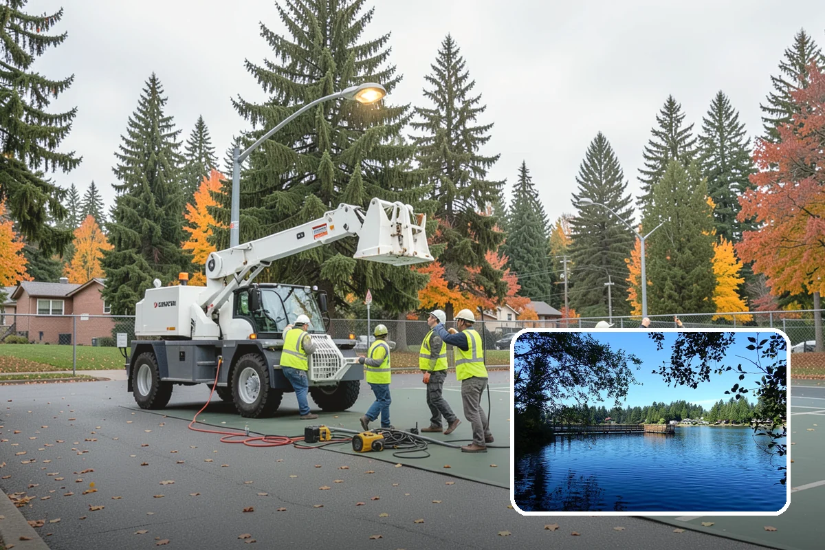 Parking Lot Cleaning in Federal Way, King County, WA - Removes oil, gum, and grime that stain lot surfaces