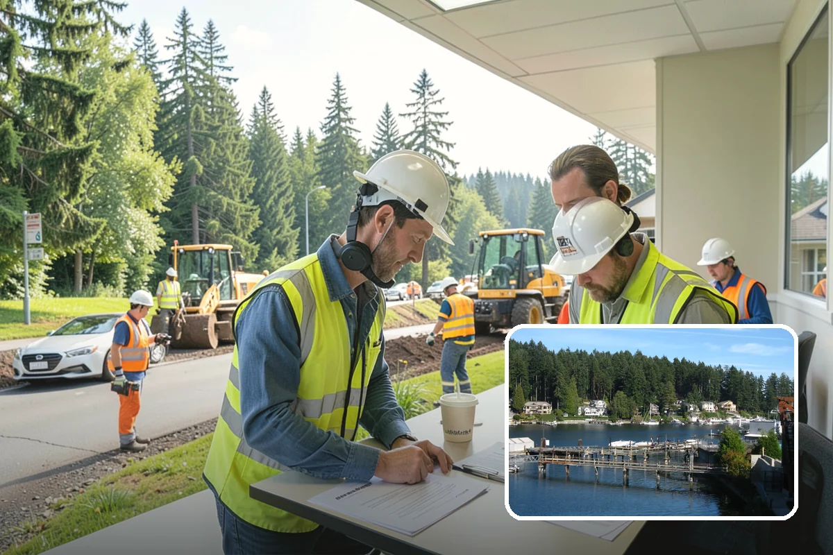 Parking Lot Cleaning in Gig Harbor, Pierce County, WA - Removes oil, gum, and grime that stain lot surfaces