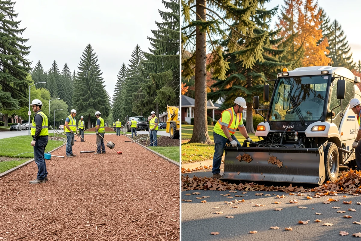 Parking Lot Cleaning in Gig Harbor, Pierce County, WA - Survey lot size, surface type, and staining with staff